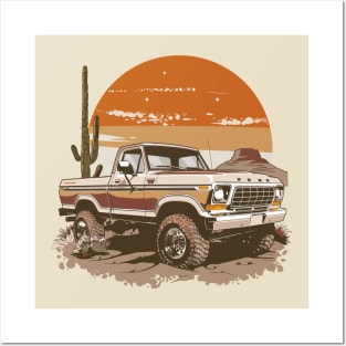 Ford Truck Vintage Highboy Design Desert Posters and Art